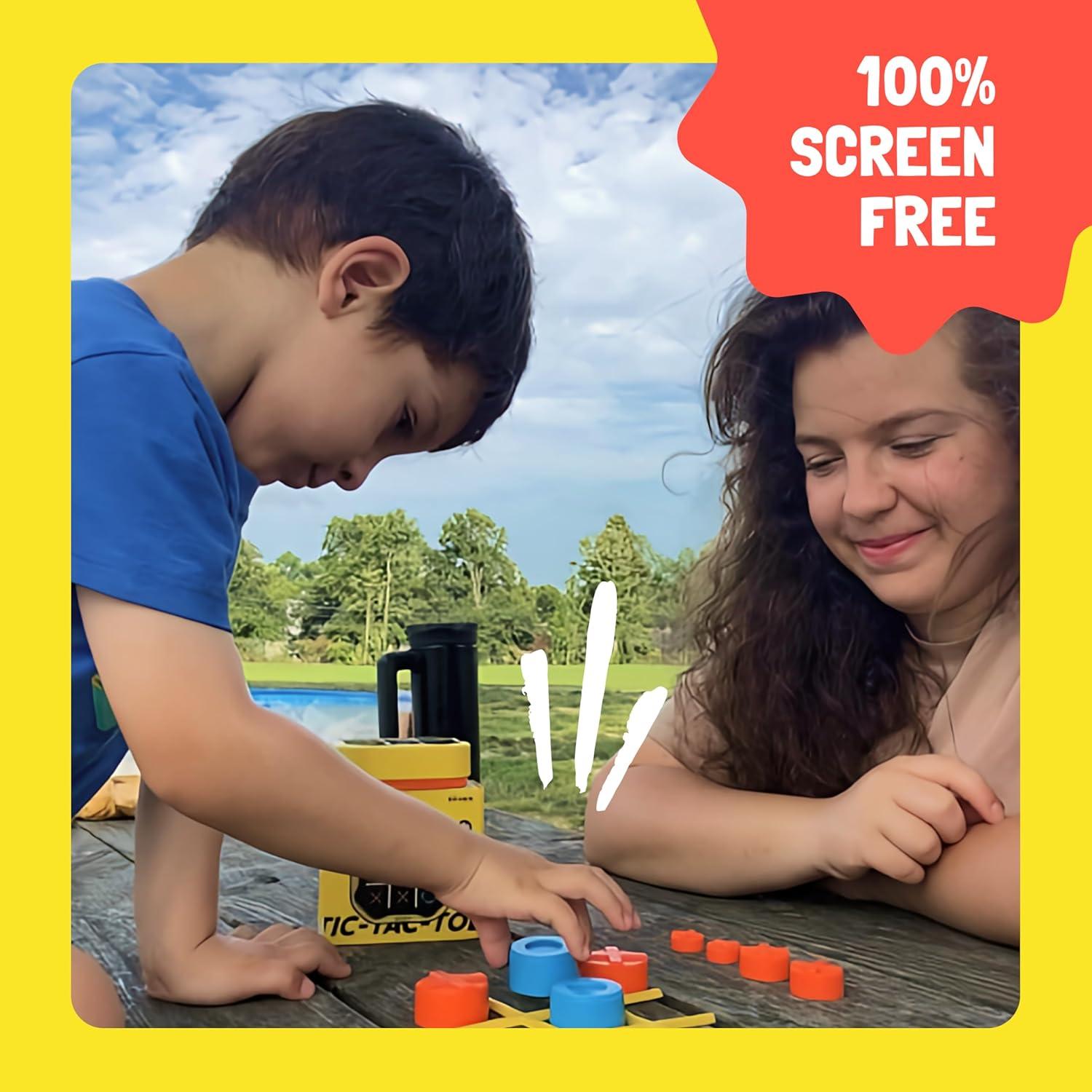 image:imageGiiKER Tic Tac Toe Bolt Game Original 3in1 Handheld Games Portable Travel Games for Car Ride Toys Gift Idea for Kids and Adults Stocking Stuffers Birthday Gifts for Boys Girls YellowYellow