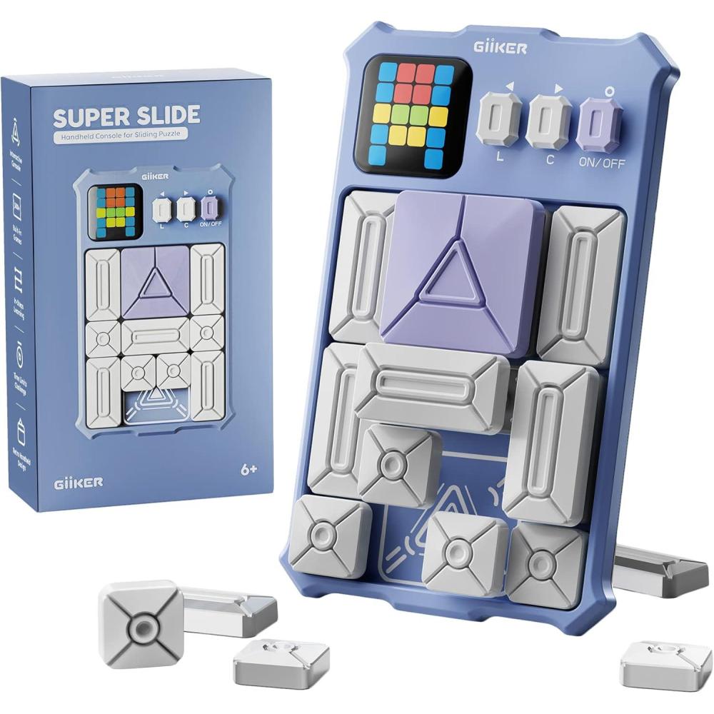 image:imageGiiKER Super Slide Puzzle Games Original 500 Challenges Brain Teaser Puzzle Toys for Kids Travel Games Birthday Gifts Easter Stocking Stuffers for Boys Girls Activities for Road Trips  LavenderLavender