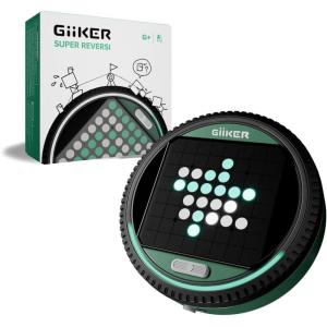 GiiKER Super Reversi – Electronic Strategy Board Game with AI Opponent, Smart Handheld Logic Puzzle & Brain Teaser for Kids and Adults, Portable Travel Toy with 3 Game Modes & 500 Challenges